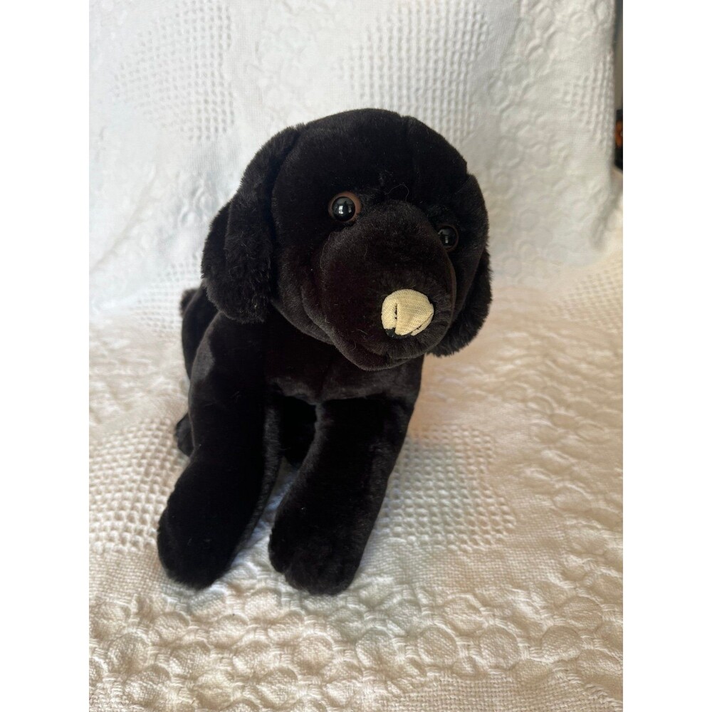 Vintage Animal Alley Black Lab Plush